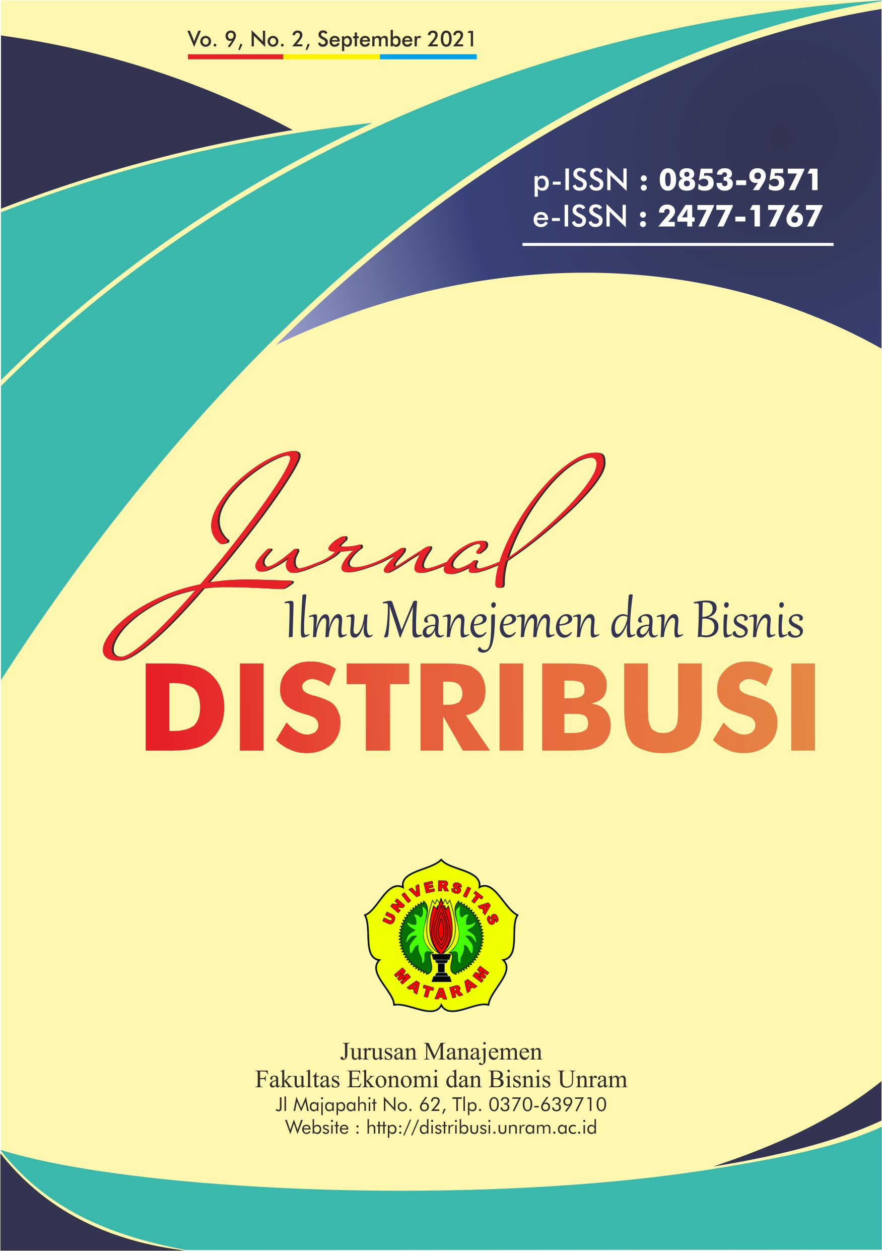 					View Vol. 9 No. 2 (2021): Distribusi, September 2021
				